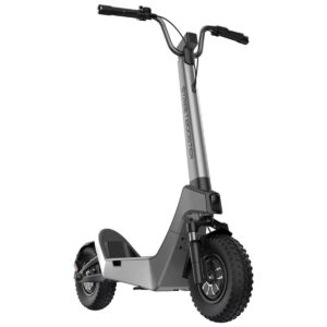 Monopattino elettrico moderno grigio con gomme grandi