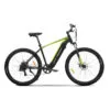 Bicicletta elettrica nera e verde