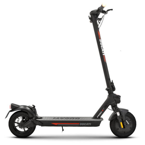 Monopattino elettrico nero con logo Ducati