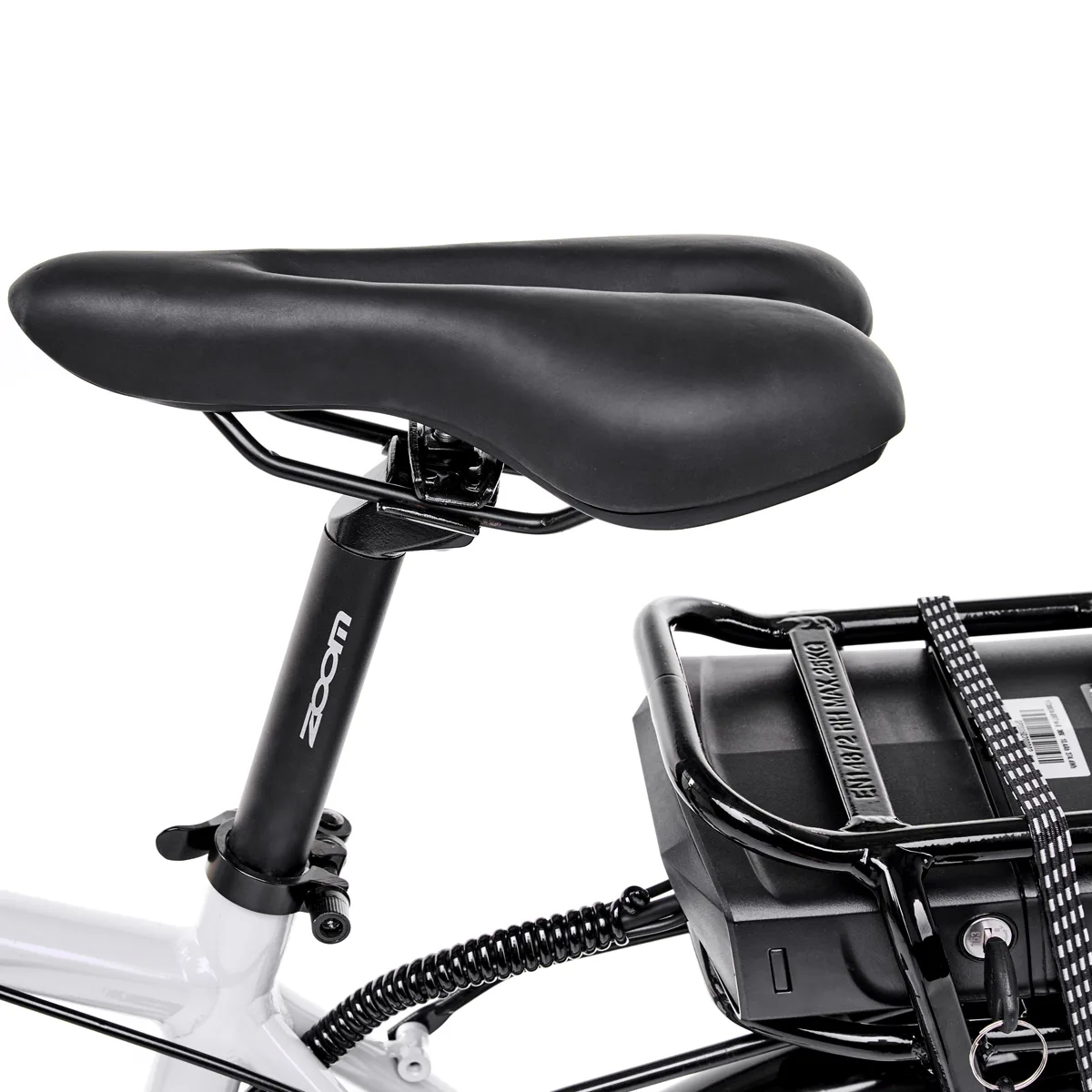Sella e batteria di bicicletta elettrica