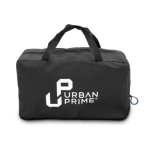 Borsa nera con logo Urban Prime.
