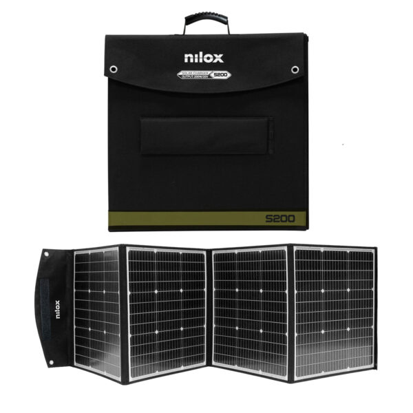 Pannello solare portatile Nilox S200 nero richiudibile