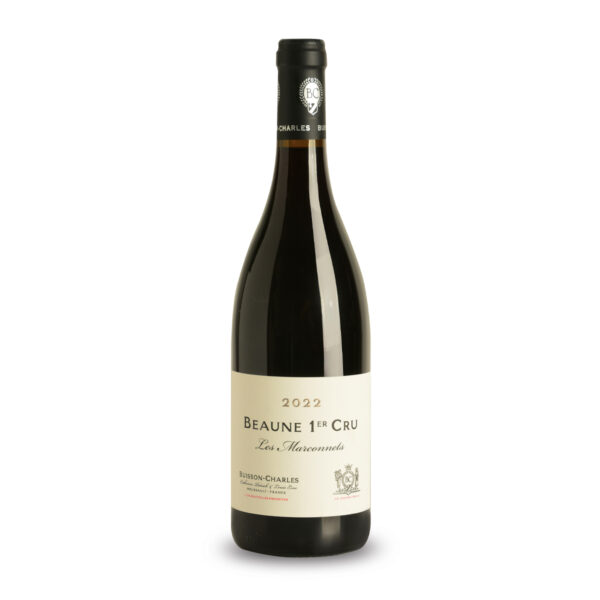 Bottiglia di vino rosso Beaune 1er Cru 2022