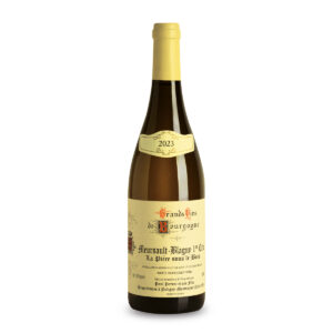 Bottiglia di vino bianco francese Bourgogne 2023