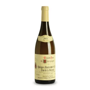 Bottiglia di vino bianco Puligny-Montrachet 2023