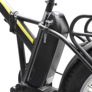 Batteria e chiavi di bicicletta elettrica