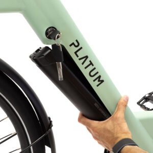 Batteria rimovibile bici Platum con chiave.