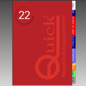Copertina rossa catalogo nautico Quick 22