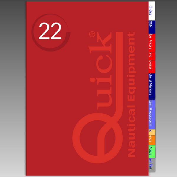 Copertina rossa catalogo nautico Quick 22