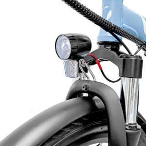 Fanale anteriore bicicletta con parafango nero