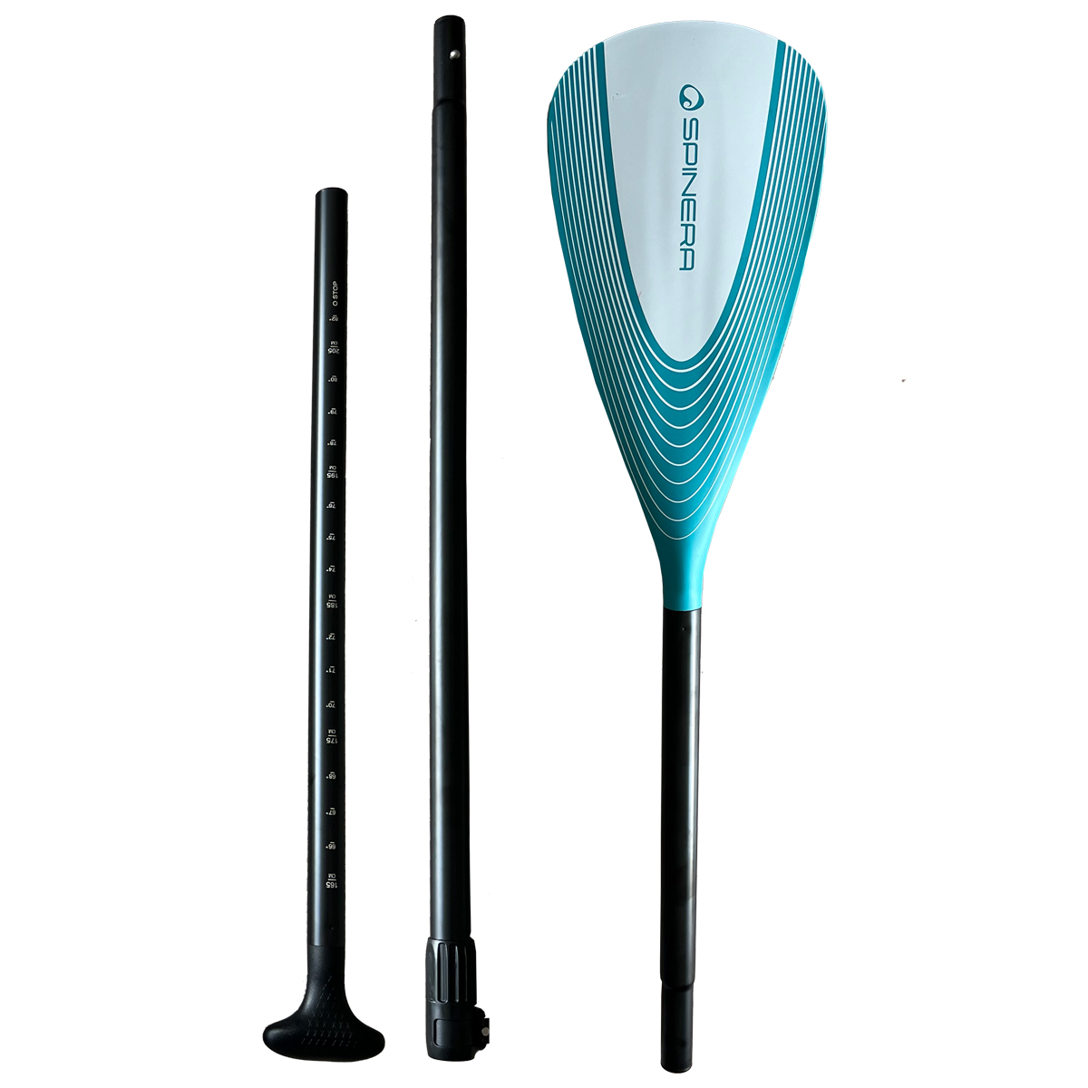 Pagaia regolabile in tre parti