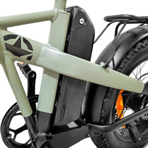 Dettaglio batteria bici elettrica moderna