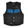 Giubbotto salvagente nero con dettagli blu