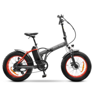 Bicicletta elettrica pieghevole con ruote larghe