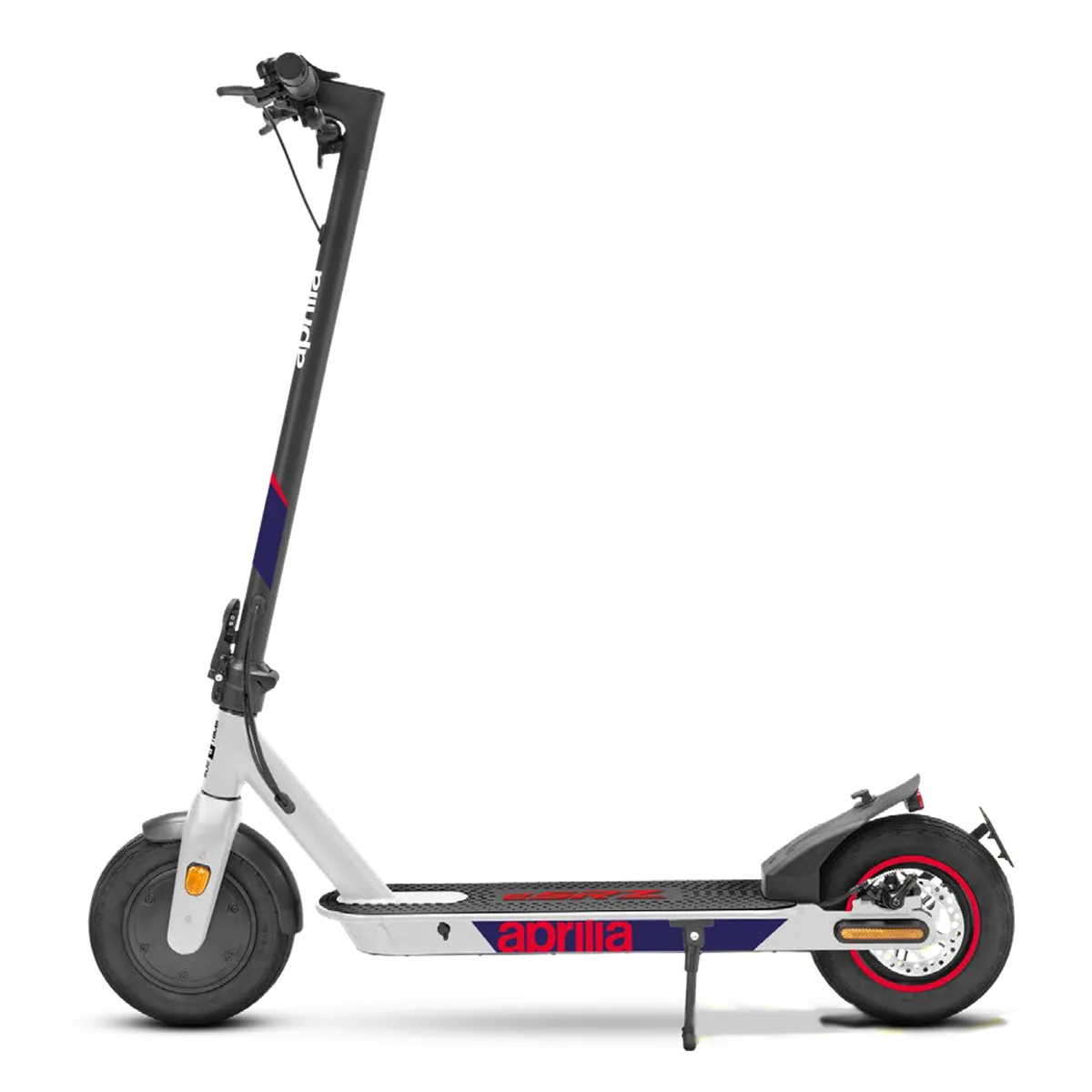 Monopattino elettrico Aprilia grigio e nero
