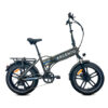 Bicicletta elettrica pieghevole Argento con ruote larghe