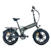 Bicicletta elettrica pieghevole Argento con ruote larghe