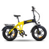 Bici elettrica pieghevole Ducati Scrambler gialla e nera