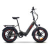 Bicicletta elettrica pieghevole con pneumatici fat
