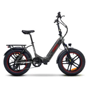 Bicicletta elettrica pieghevole con pneumatici fat
