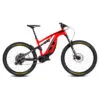 Mountain bike elettrica rossa full suspension