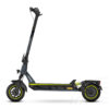 Monopattino elettrico grigio con dettagli giallo fluo