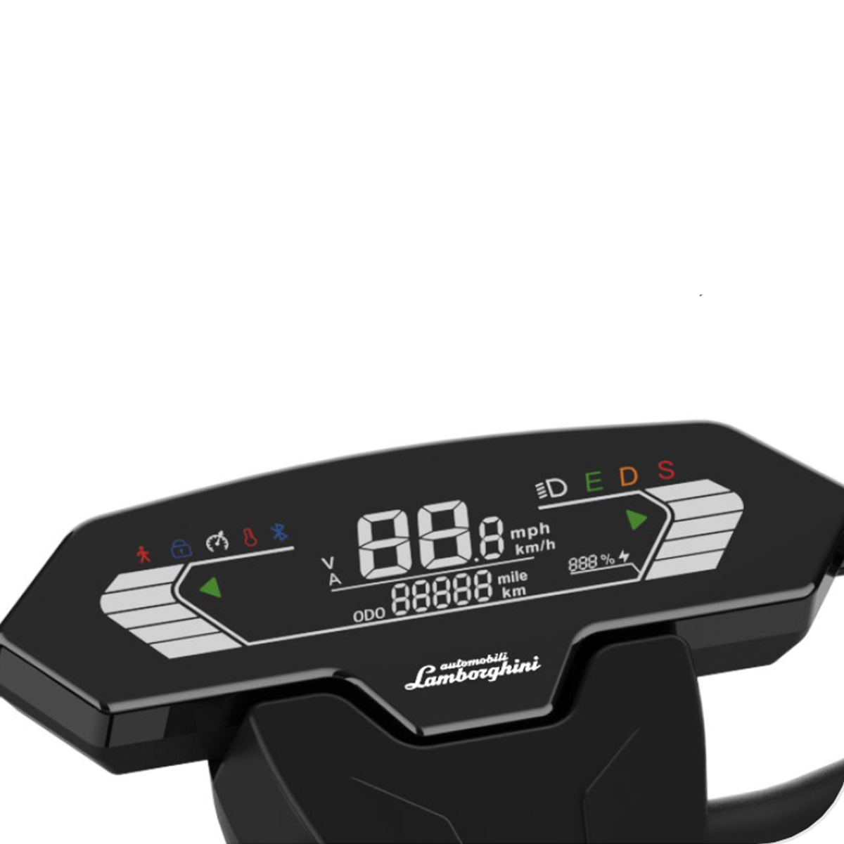 Cruscotto digitale Lamborghini con display velocità